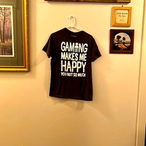 Youth Short Sleeved T-Shirt, Gray, Black, White, Size Medium, V Fifthsun